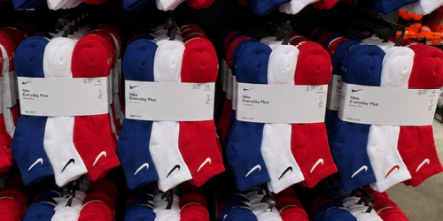 Up to 50% Off Nike Socks + Free Shipping | Kids 6-Pack Just $10 Shipped!