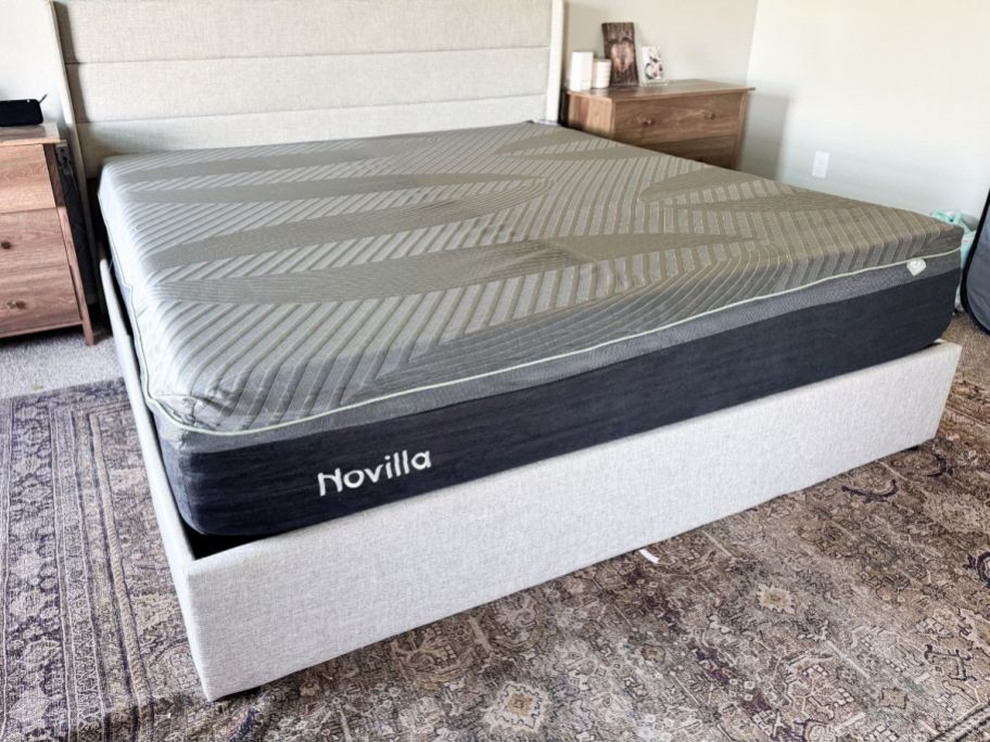 Novilla 12" AiryFlow™ Cooling Foam Mattress in bedroom