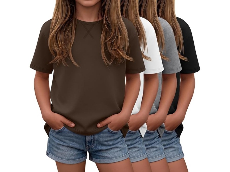 Oakgarden Girls&rsquo; Short Sleeve Tees 4-Pack