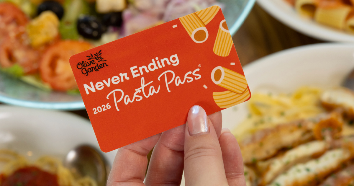 Olive Garden’s Never Ending Pasta Pass Returns 7/16 & Will Sell Out Quick