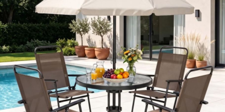 Up to 75% Off Wayfair Patio Furniture + FREE Shipping | Dining Set Just $141.99 Shipped