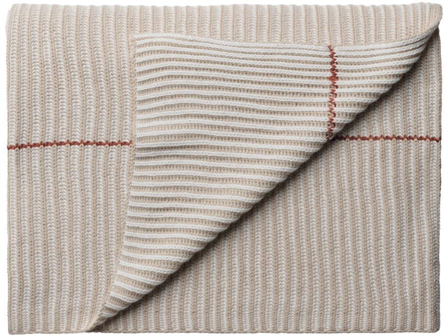Parachute Two-Tone Organic Cotton Rib Throw Blanket