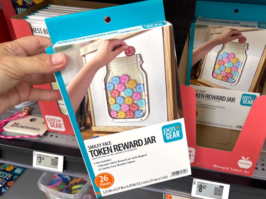 Pen+Gear Smiley Face Token Reward Jar