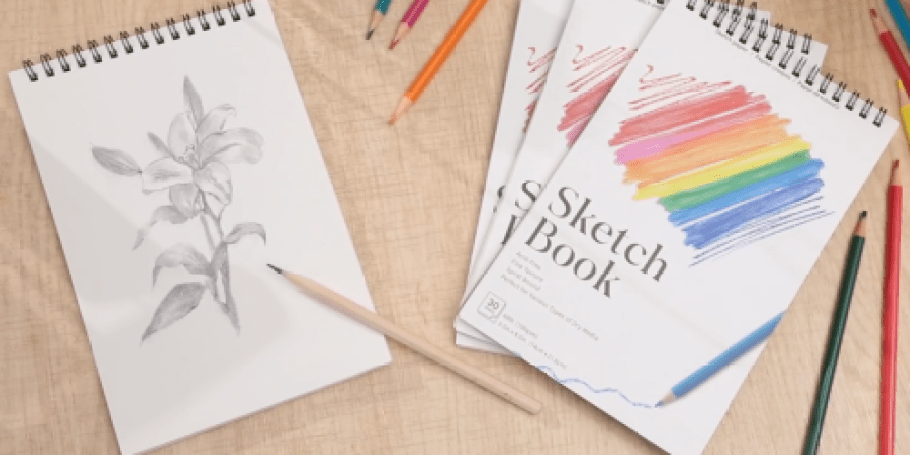 Sketch Books 4-Pack Only $5.84 on Amazon (Great for Drawing & Painting)