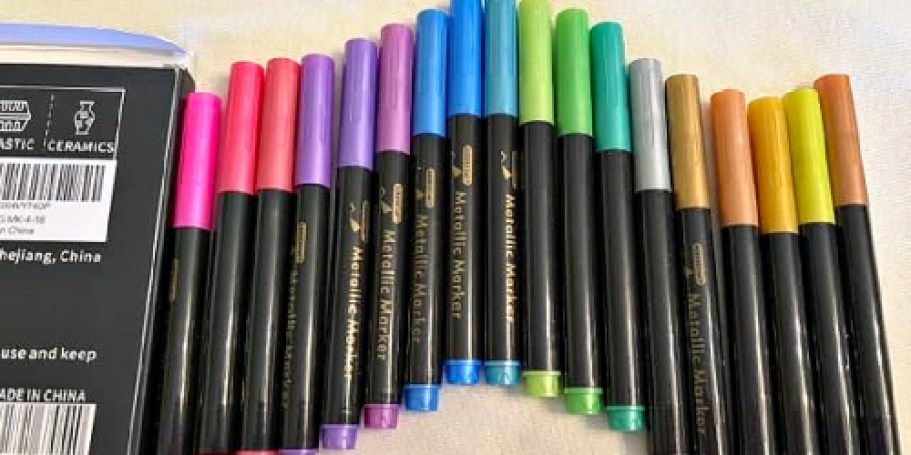 Metallic Glitter Paint Markers 18-Pack Just $4.99 Shipped on Amazon