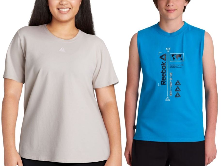 Reebok woman and boy tops