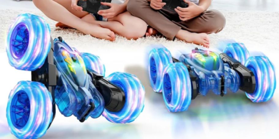 TWO Remote Control Double-Sided Stunt Cars Just $19.99 Shipped (Reg. $50)