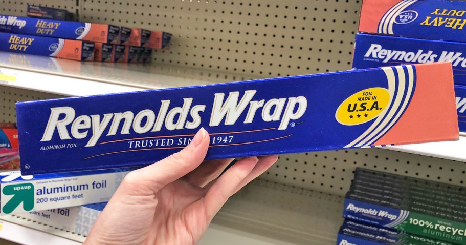 Reynolds Wrap Aluminum Foil 100′ Roll Only $7 Shipped on Amazon