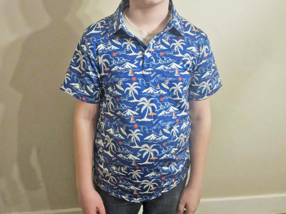 Boys Moisture-Wicking Polos Just $8 on Amazon – Includes Fun Hawaiian Prints