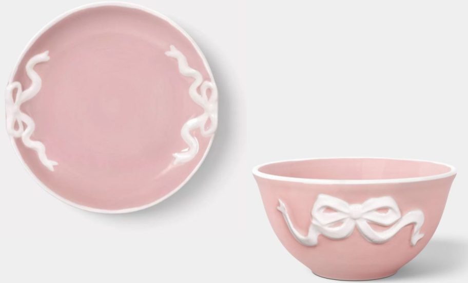 Room essentials Bow plate and mini bowl