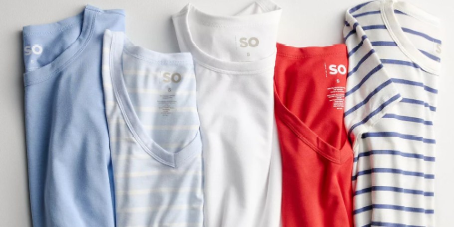 Kohl’s Women’s Tees & Tanks from $4.79