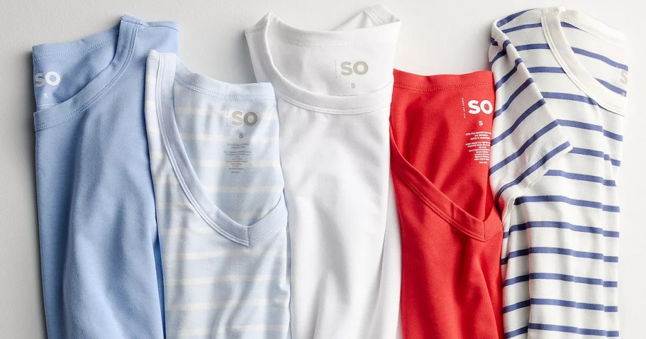 Kohl’s Women’s Tees & Tanks from $4.79