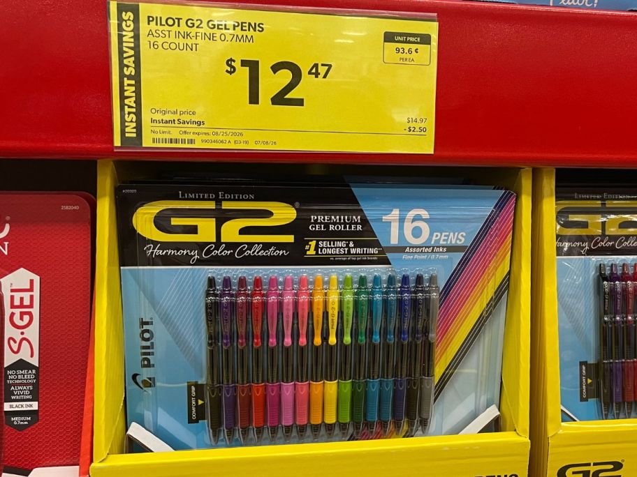 Pilot G2 Multicolor Pens at Sam's Club