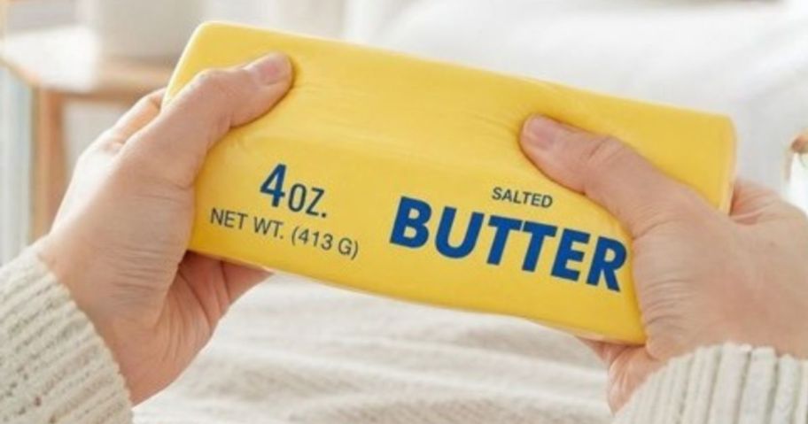 hand holding Sensory Stress Relief Jumbo Butter