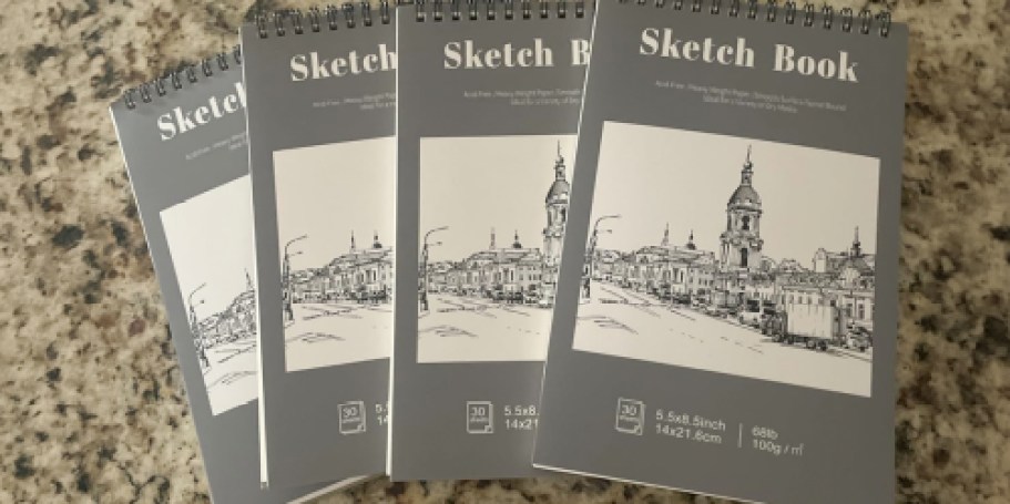 Score a 4-Pack of Sketch Books for Only $5.84 on Amazon