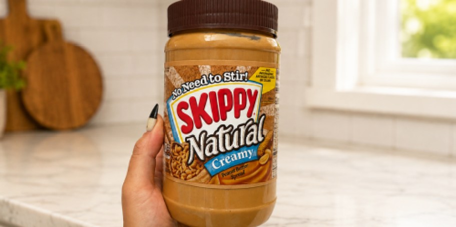 Skippy Natural Peanut Butter Only $4.49 Shipped on Amazon