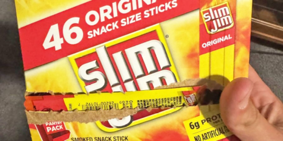 Slim Jim Snack Size Sticks 46-Count Only $9.47 Shipped on Amazon