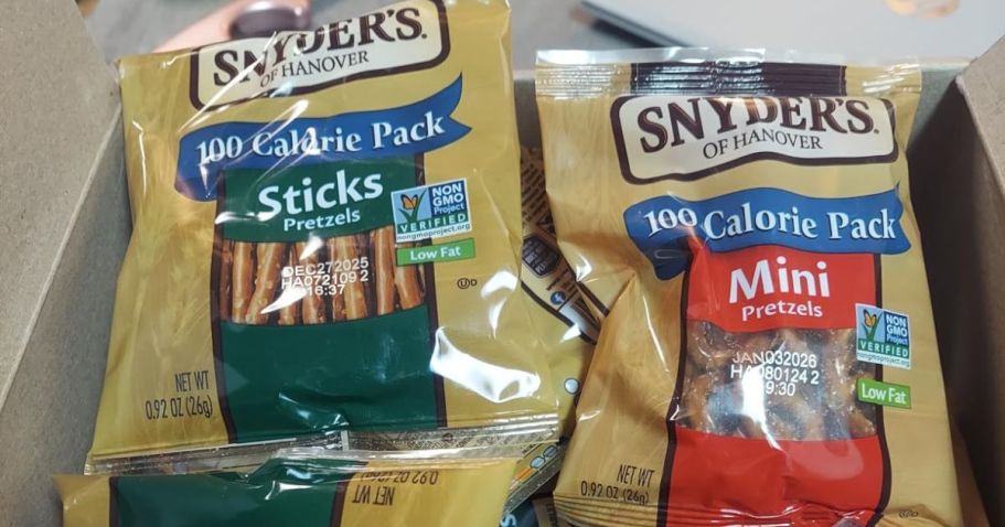 Snyder’s of Hanover Pretzels Variety 20-Pack Just $8 Shipped on Amazon