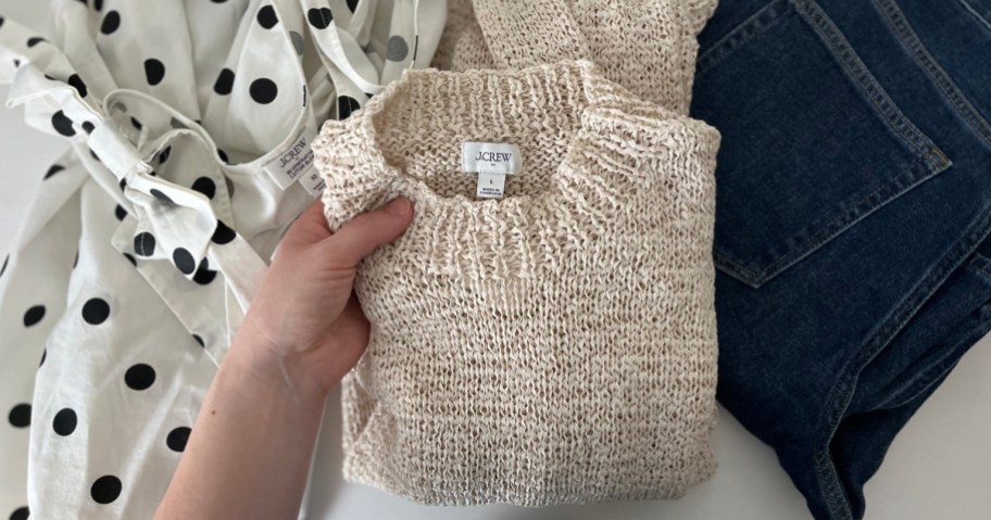 Sweater Jeans and Dress from J Crew