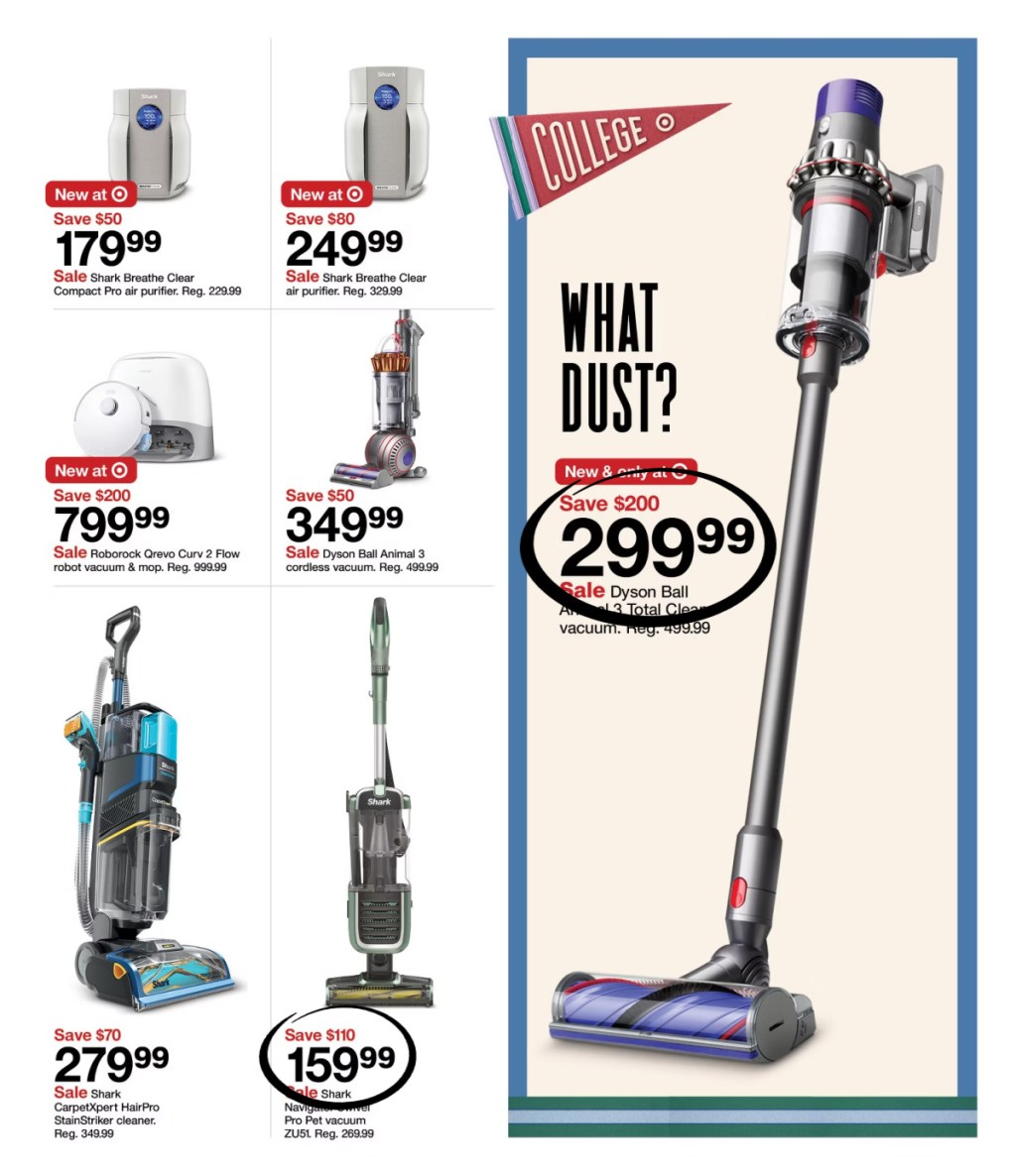page from Target ad