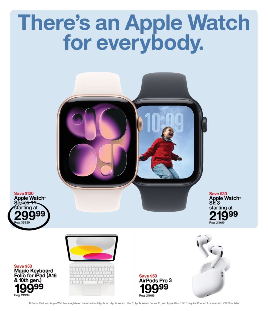 page from Target ad