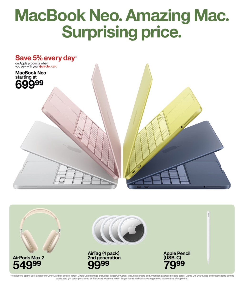 page from Target ad