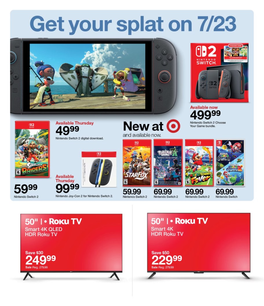 page from Target ad