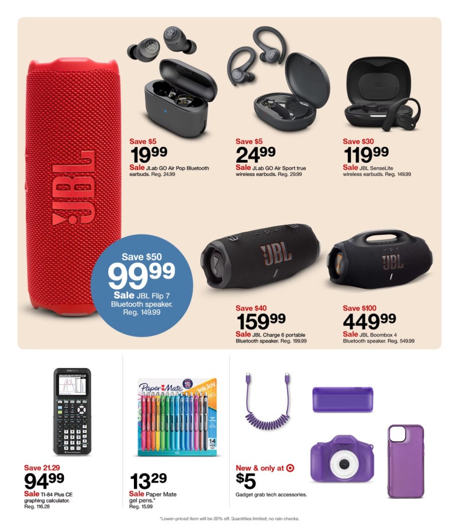 page from Target ad