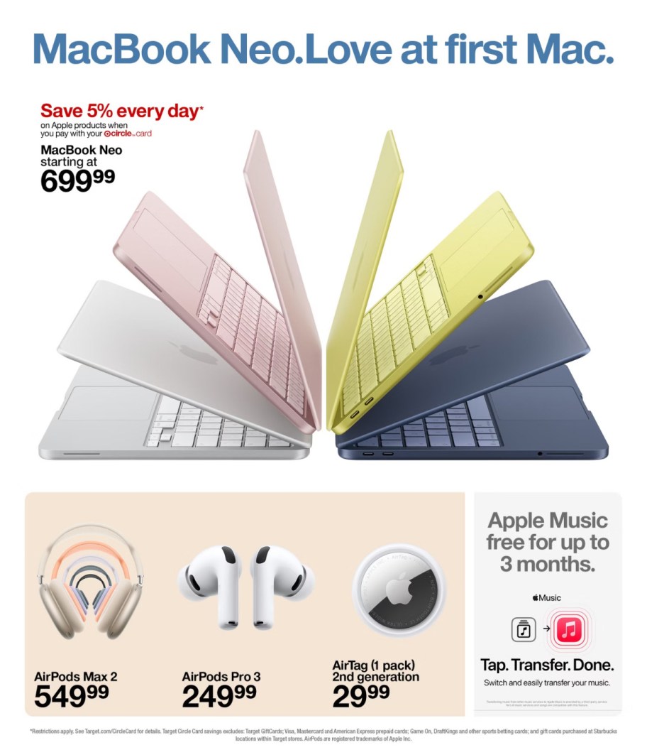 page from Target ad
