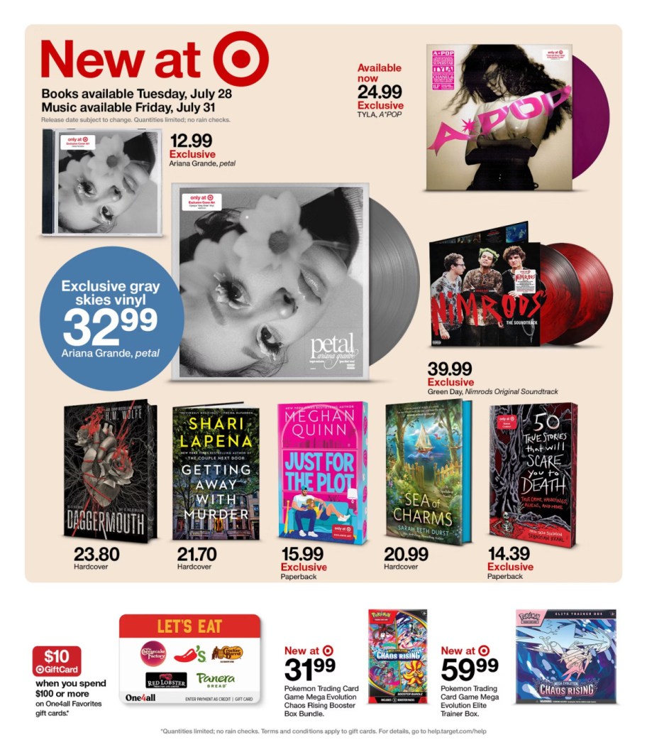 page from Target ad