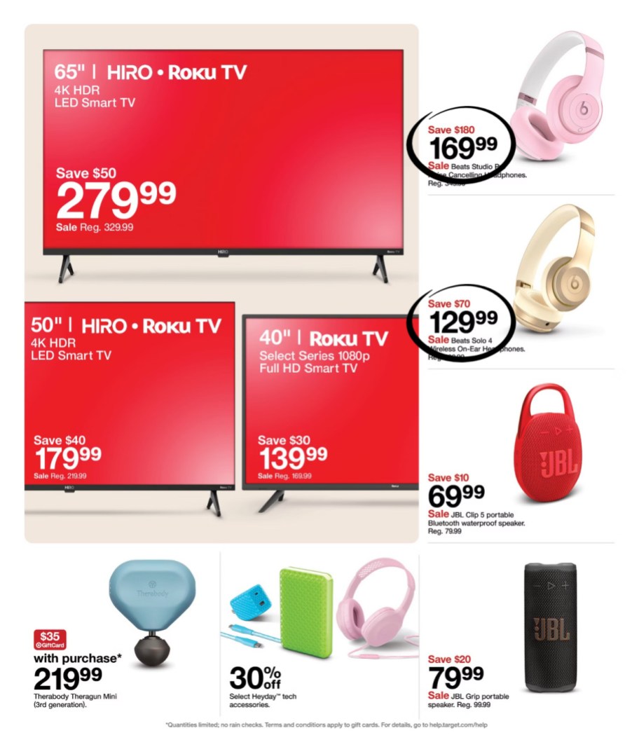 page from Target ad