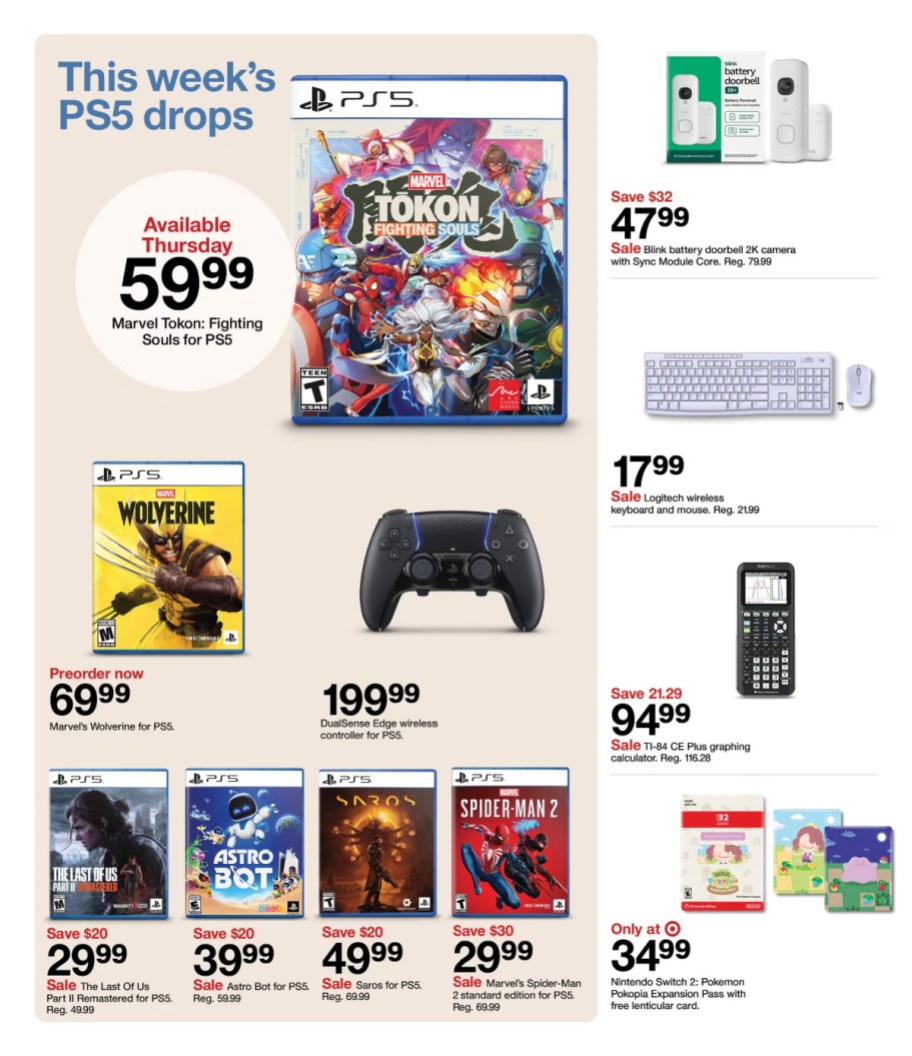 page from Target ad