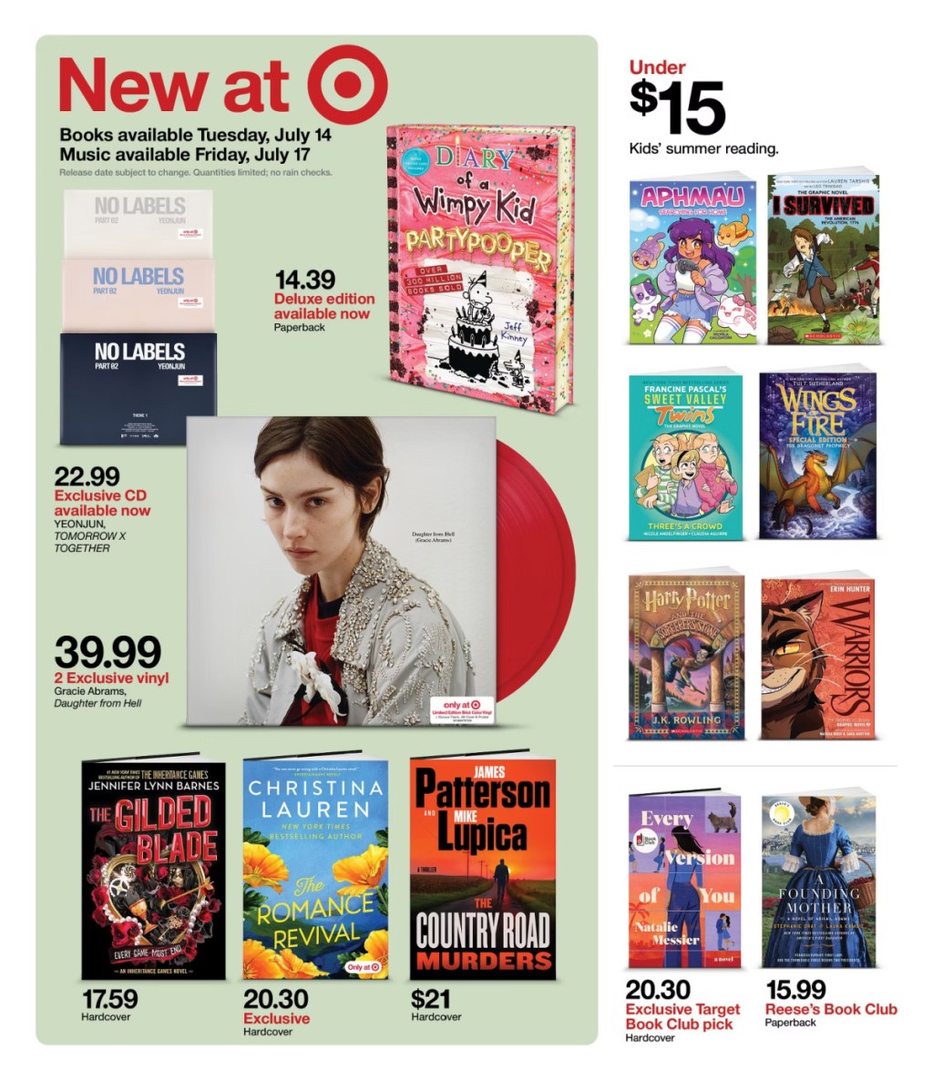 page from Target ad