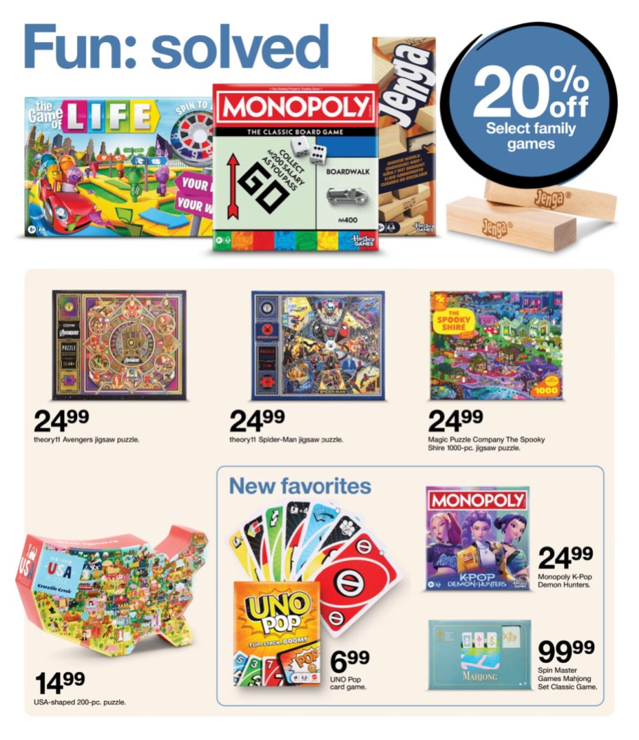 page from Target ad