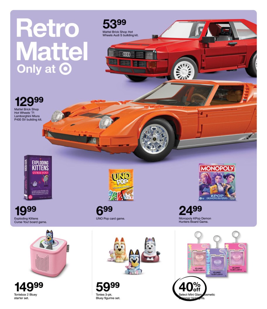 page from Target ad