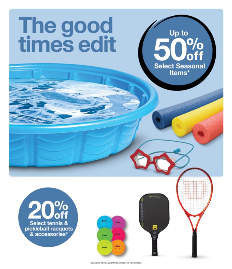 page from Target ad