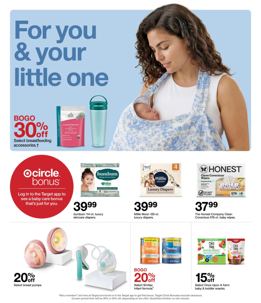 page from Target ad