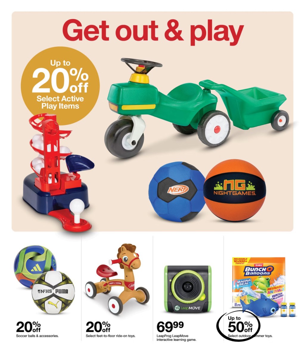 page from Target ad