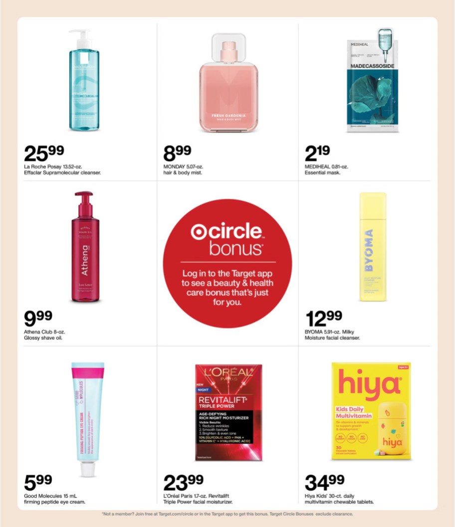 page from Target ad