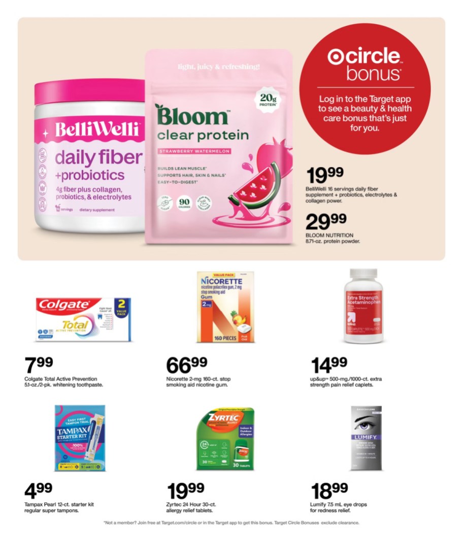 page from Target ad