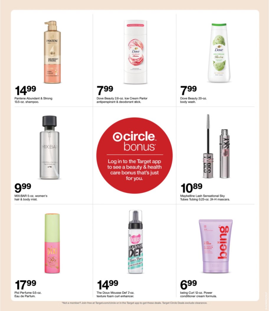 page from Target ad