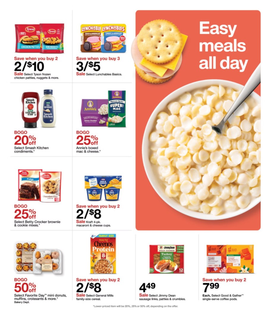 page from Target ad
