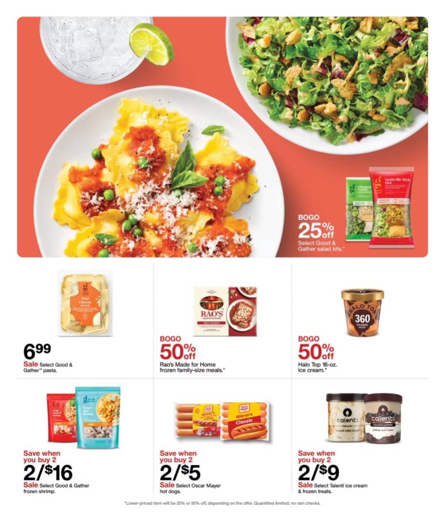 page from Target ad