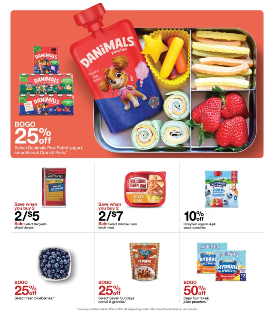 page from Target ad