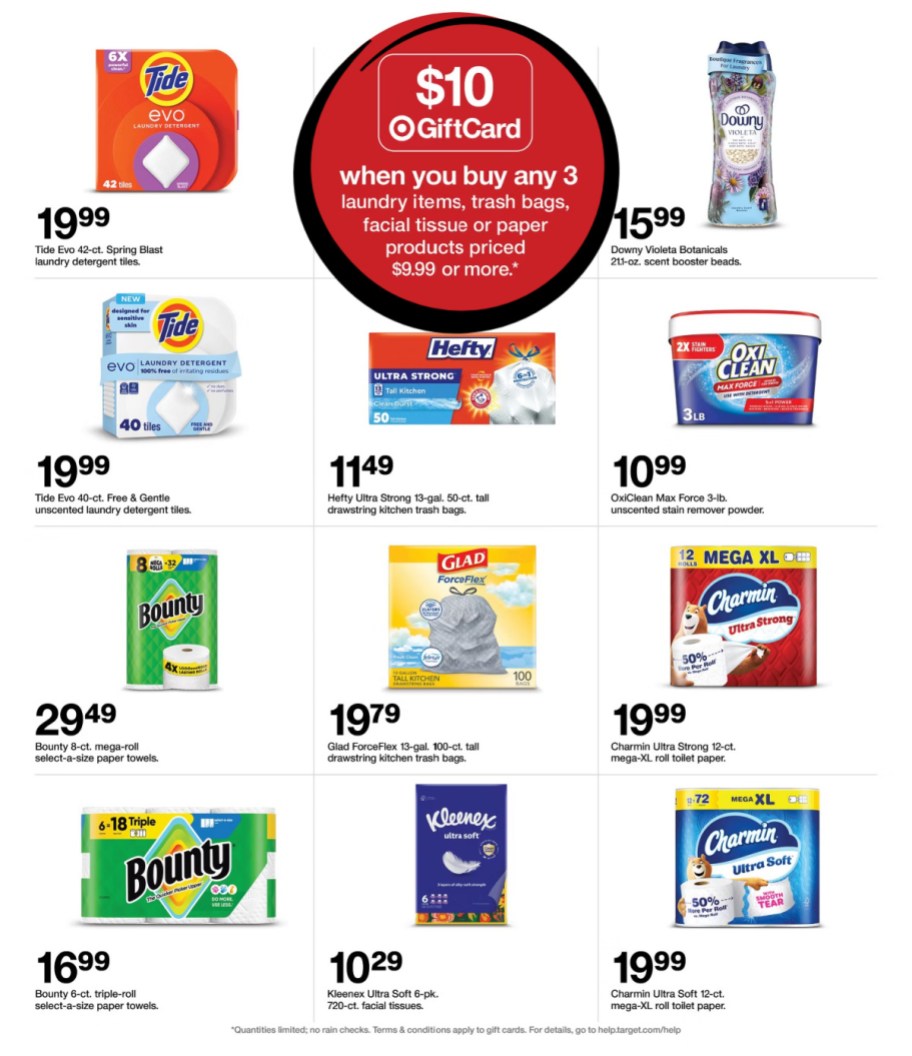 page from Target ad