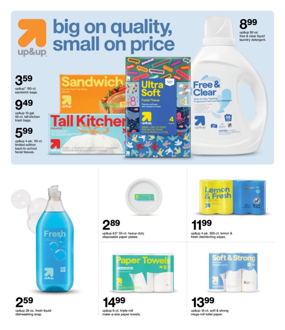 page from Target ad