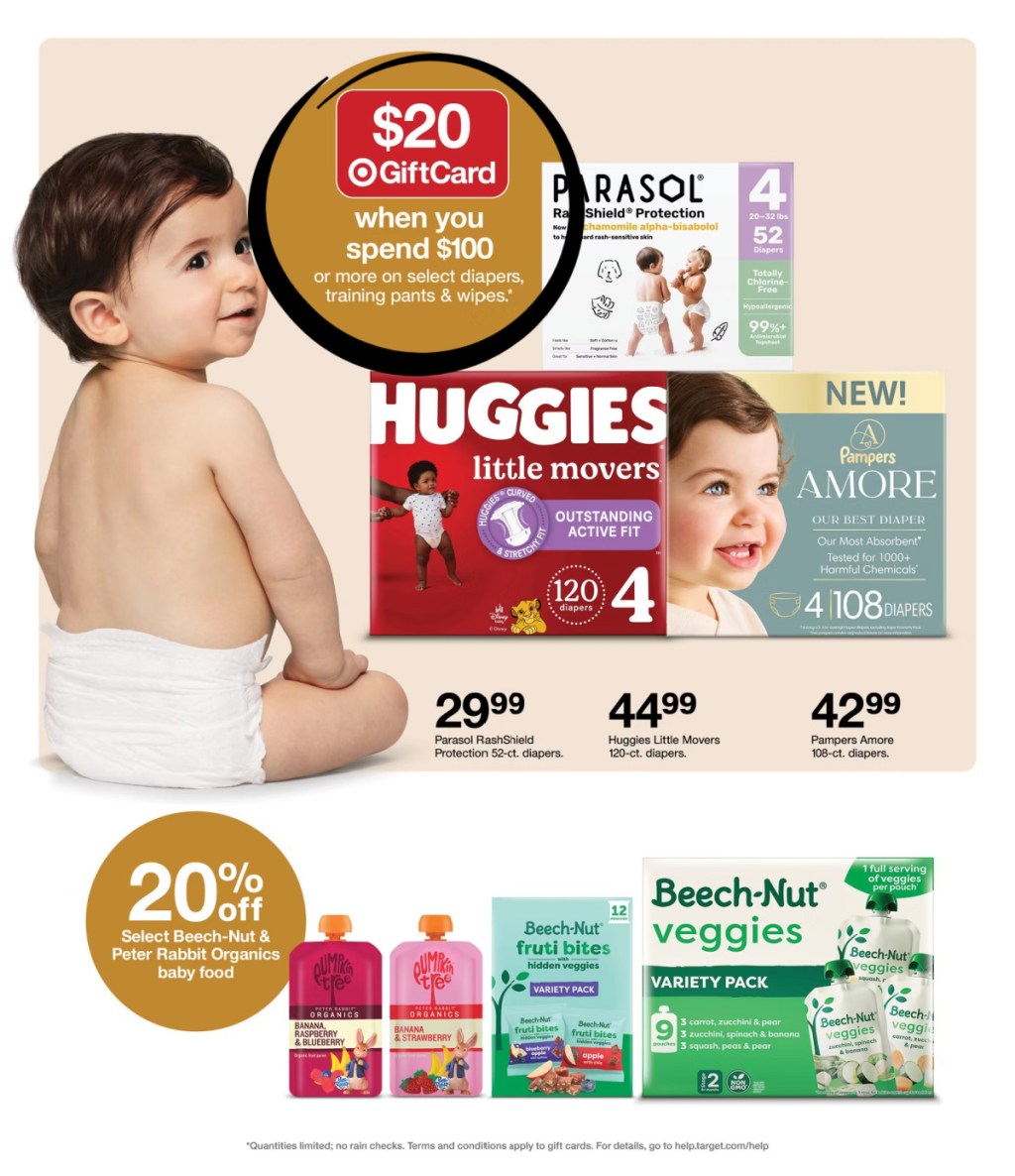page from Target ad