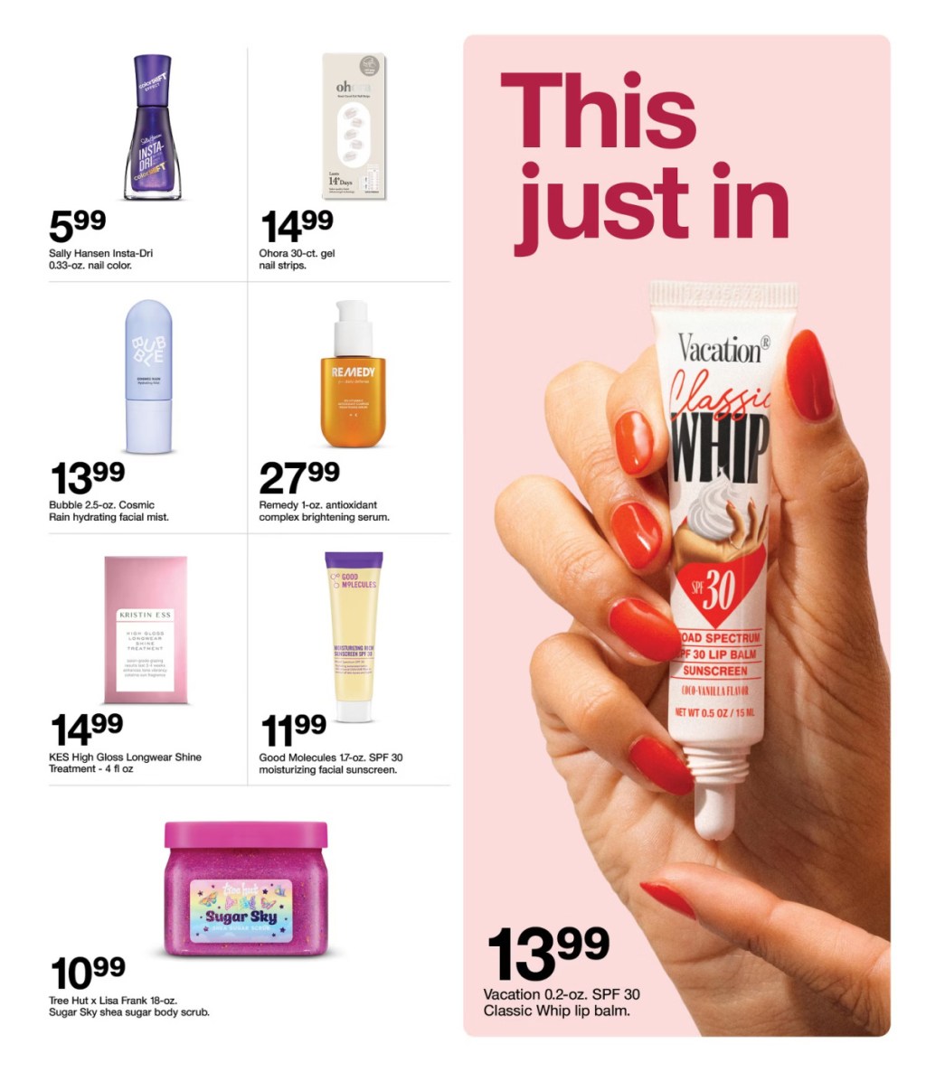 page from Target ad