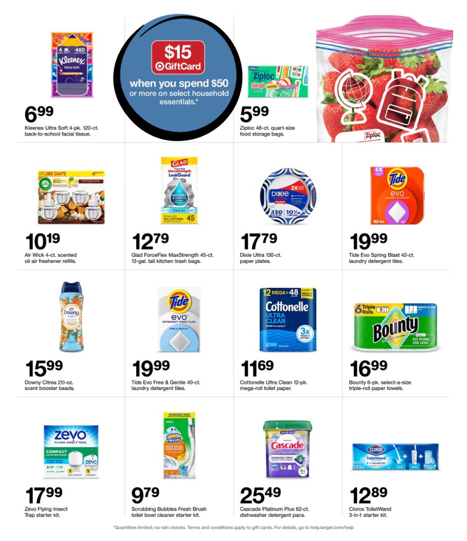 page from Target ad