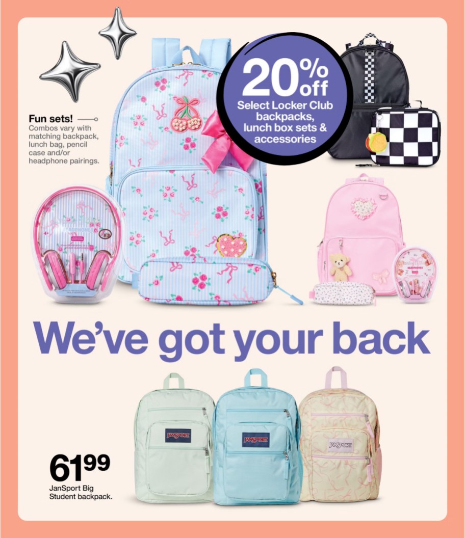 page from Target ad